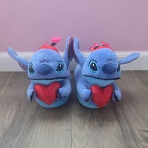 Stitch Kids Heart Slippers - Size 11/12